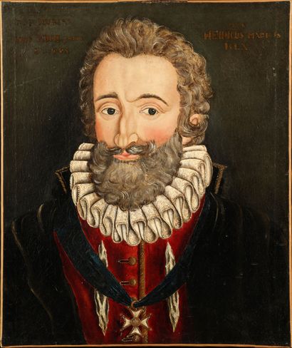 null Modern school, after Frans POURBUS

Portrait of Henri IV

Oil on canvas

55...