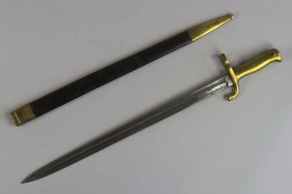 Bayonet for double barrel rifle. One piece...