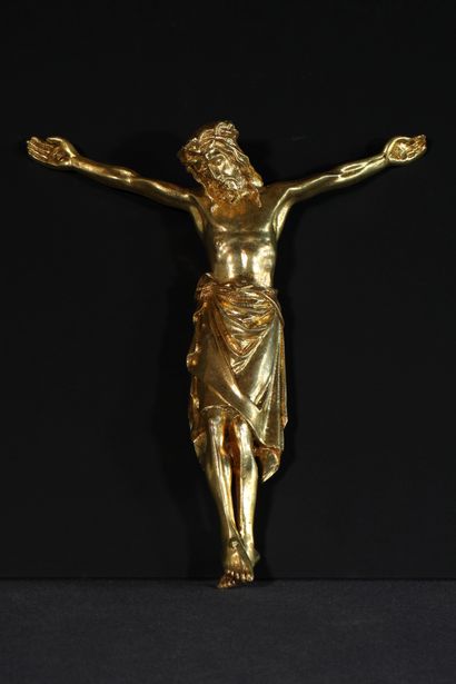 null Grand Christ en bronze doré de style Néo-gothique

Fonte massive (1938 g) de...