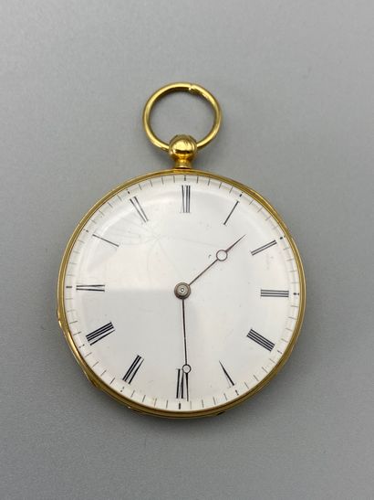 null Yellow gold collar watch, No. 7411/7033. Circa 1930. Gross weight : 29,3 g