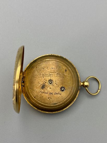 null Yellow gold collar watch, No. 7411/7033. Circa 1930. Gross weight : 29,3 g