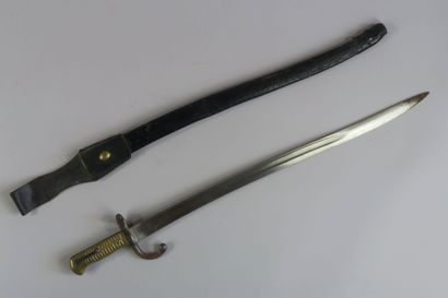 Bayonet 1866 says Cassepot. 	Brass handle,...