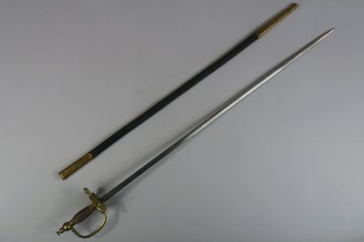 Court sword Spanish type.

	Brass mounting...