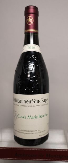 null 
1 bouteille CHATEAUNEUF du PAPE "Marie Beurrier" - Henri BONNEAU 2010

LOT...