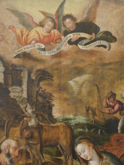 null Ecole anversoise, entourage de Marten de

Vos (1532-1603)

Nativité

Huile sur...