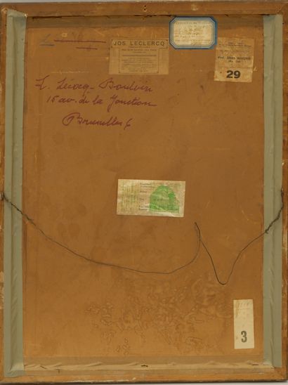 null Jules BOULVIN (1855-1920)

"Le beffroi de Nieuport"

Aquarelle sur papier.

Cadre...