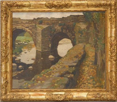 null Victor GILSOUL (1867-1939)

« Vieux pont Le Puy »

Huile sur panneau encadrée.

Signée...