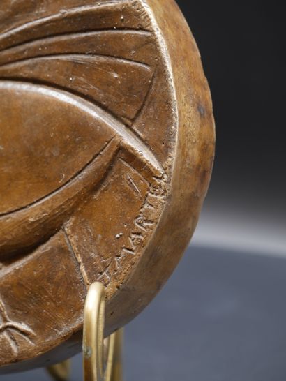 null Joël et Jan MARTEL (1896-1966)

Bas-relief circulaire en bronze à patine médaille...