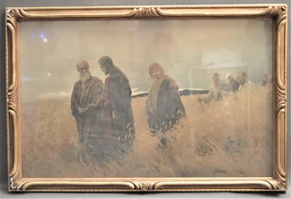 null After Johannes Raphaël WEHLE (1848-1936). Jesus and his apostles.

Reproduction...