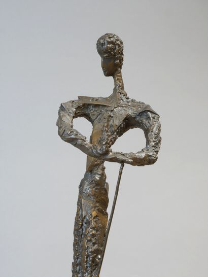 null Fernand DUBRAY (1917-1984)

« Le toréro »

Grande sculpture longiligne en bronze...