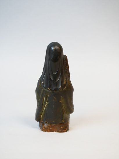 null CHINE, fin de la dynastie Qing (1644-1912), four de Shiwan. Statuette

de Shoulao...