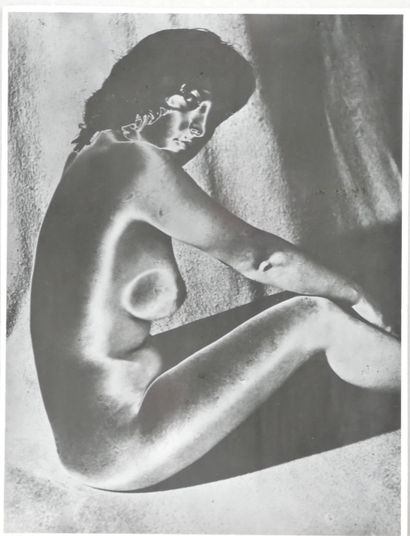 null Victor ELSCHANSKY (XXth, born in 1913). Fallen Angel (solarization, nude study)....