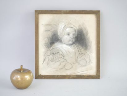 null Théophile FRAGONARD (1806-1876) Presumed portraits of Madame Euchène and her...