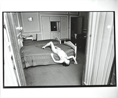 null Michel PINEL (born in 1949). "Reclining Nude", 1979. Silver print, "Original...