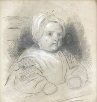 null Théophile FRAGONARD (1806-1876) Presumed portraits of Madame Euchène and her...