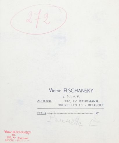 null Victor ELSCHANSKY (XXe, né en 1913). Escalopes de veau, Ombre et titres illisibles....