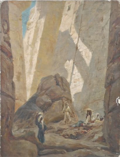 null Georges Jules Victor CLAIRIN (FRA 1843-1919)

Bedouins in the Cliffs of PETRA...