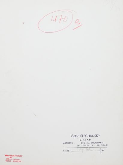 null Victor ELSCHANSKY (XXe, né en 1913). Ange déchu (solarisation, étude de nu)....