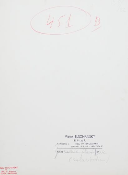 null Victor ELSCHANSKY (XXe, né en 1913). Géométrie (...) (solarisation, étude de...