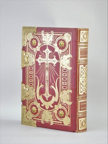 null Grand Missel Romain, édition de 1846. Avec portait et armes du Pape Pie IX en...