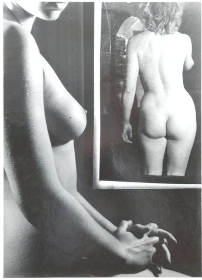null Victor ELSCHANSKY (XXth, born in 1913). Study (nude study). Circa 1950/70. Silver...