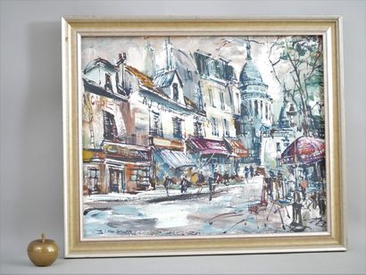 null GIRARD (20th century French school)

Place du Tertre in Montmartre, Paris, 1980

Oil...