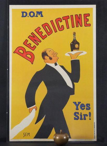 null SEM (1863 - 1934), d'après. Affiche Benedictine. Impression Affiche publicitaire...