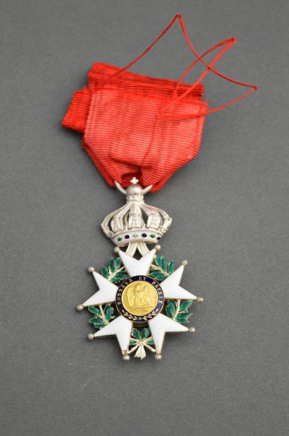 null France. Legion of Honor. Knight's star in silver and enamel. Napoleon III period...