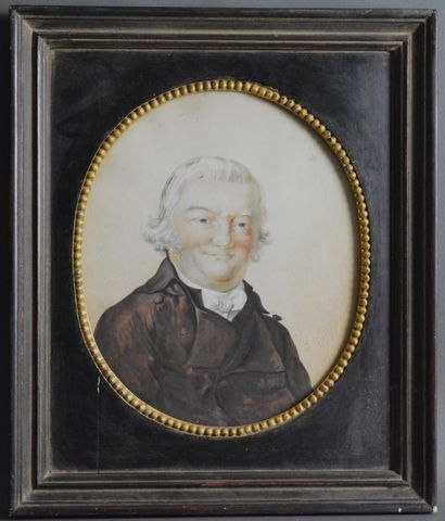 null Ecole Néerlandaise du début du XIXème siècle. Portrait de Petrus Adrianus BERGSHA...