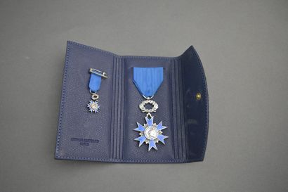 null France. National Order of Merit. Knight's star in silver and enamel. Vth Republic...