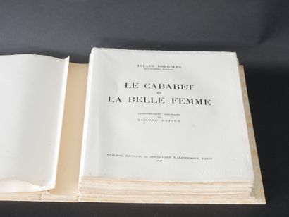 null Le Cabaret de la Belle Femme par Roland D'ORGELES. Un volume non relié sous...