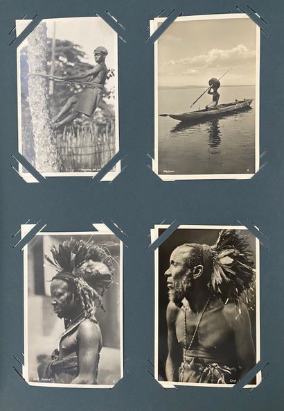  Afrique, Congo. Circa 1924-1934. Très bel album « L’Afrique qui disparaît » du photographe...