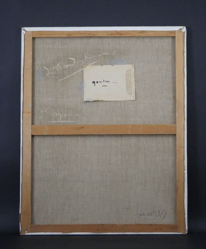 null MODIGLIANI Jeanne (1918-1984). « Composition ». Huile sur toile, signée à

l'arrière...