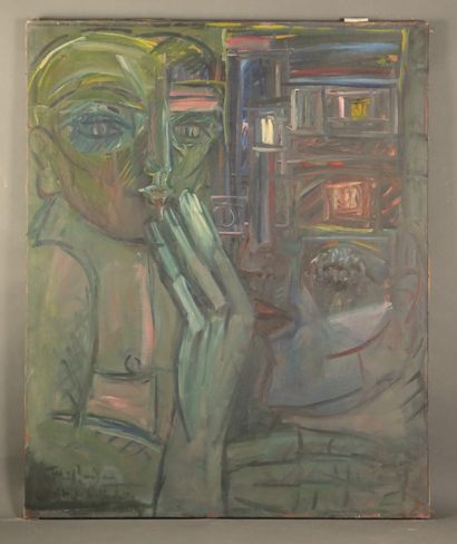 null 
Patrick BOUDON (1944-2019)  Portrait. 




Huile sur toile, signée et titrée...
