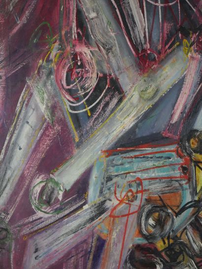 null 
Patrick BOUDON (1944-2019)  Composition abstraite.




Huile sur toile, signée...