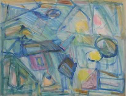 null 
Patrick BOUDON (1944-2019). Vers 1965. Composition abstraites. Ensemble de...