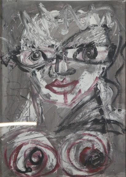 null 
Patrick BOUDON (1944-2019) Portrait de femme. 




Huile sur papier, signée...