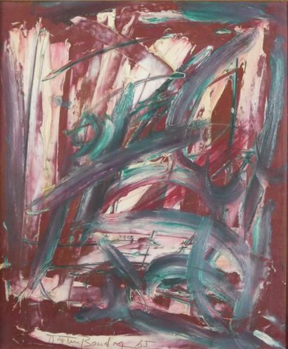 null 
Patrick BOUDON (1944-2019). Composition abstraite.




Huile sur isorel, signée...