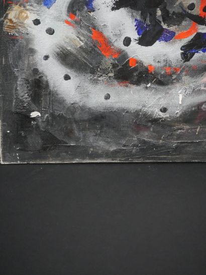 null MODIGLIANI Jeanne (1918-1984). « Composition ». Huile sur toile, signée à

l'arrière...