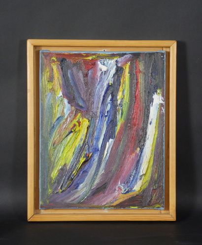 null Richard Lee BARTON (née en 1952). Composition abstraite. Huile sur toile, signée,...