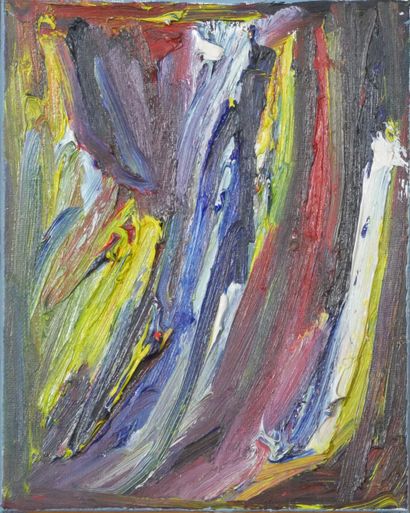 null Richard Lee BARTON (née en 1952). Composition abstraite. Huile sur toile, signée,...