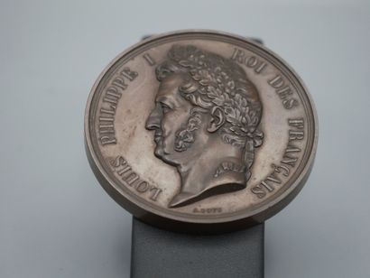 null Milled copper medal representing Louis Philippe I King of the French for the...