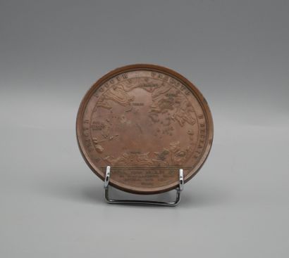 null MEDAL milled on copper in honor of Count Alexis ORLOFF for the Victory of the...