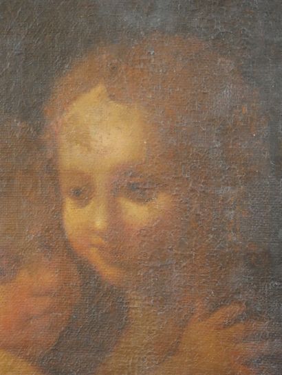 null ECOLE DE PARME XVIIe siècle
Maternité. Huile sur toile. 38,2 x 28,4 cm.
Expert...