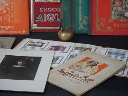 null LOT including: three albums of Europe in Pictures. Cookies Chocolats SA. Brussels,...