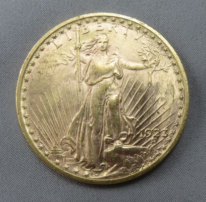 null Pièce de 20 $ or à 900°/00
 double Eagle Saint-Gaudens 1923 - Atelier: Philadelphie....