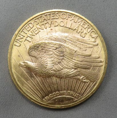null 20 $ gold coin at 900°/00
 double Eagle Saint-Gaudens 1923 - Workshop: Philadelphia....
