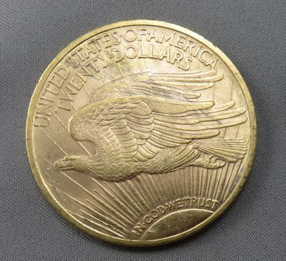 null 20 $ gold coin at 900°/00
 double Eagle Saint-Gaudens 1923 - Workshop: Philadelphia....