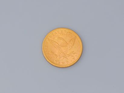 null 1 Pièce de 10 $ - USA, Liberty eagle avec devise, en or 900°/00. Année 1895.
Poids:...