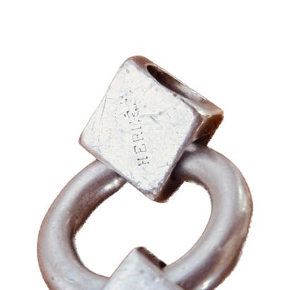 null HERMES.
Silver bracelet, "Lancelot" model, series of rings hinged together by...